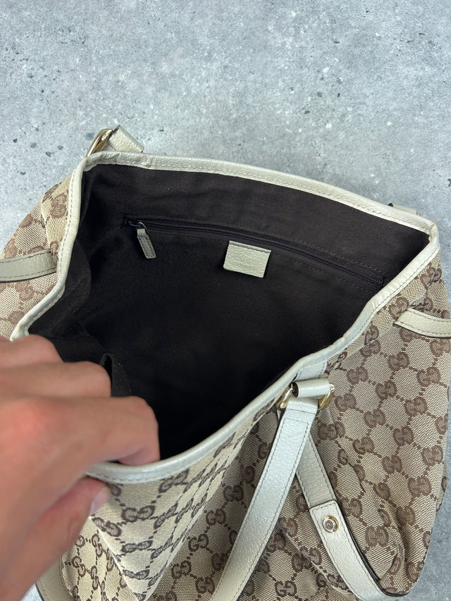 GUCCI MONOGRAMM HANDTASCHE BEIGE VINTAGE