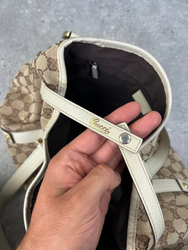 GUCCI MONOGRAMM HANDTASCHE BEIGE VINTAGE