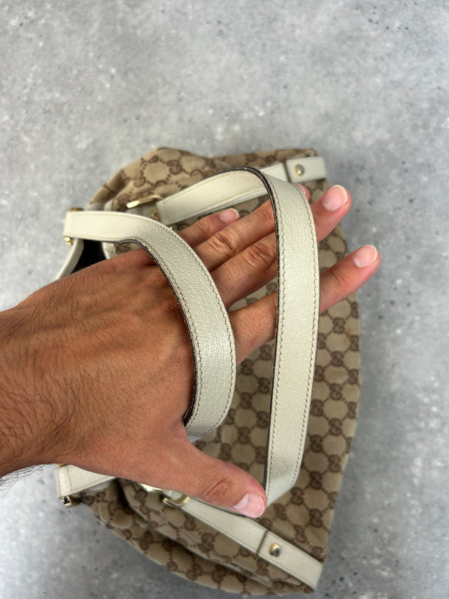 GUCCI MONOGRAMM HANDTASCHE BEIGE VINTAGE
