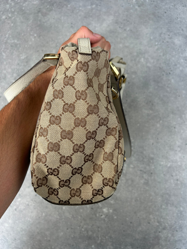 GUCCI MONOGRAMM HANDTASCHE BEIGE VINTAGE