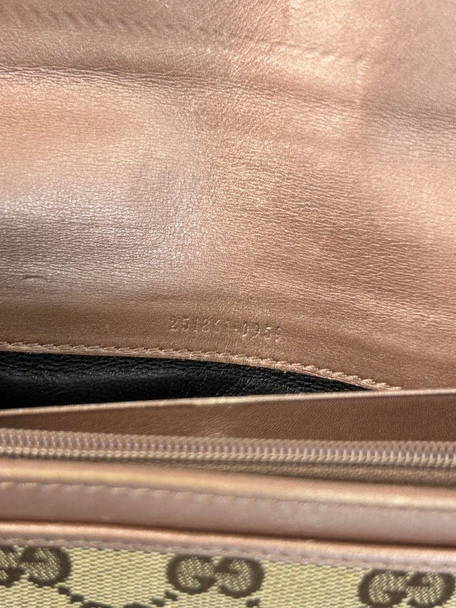 VINTAGE GUCCI "LOVELY HEART" MONOGRAMM PORTEMONNAIE