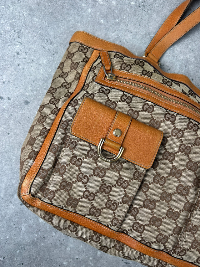 GUCCI MONOGRAMM SCHULTERTASCHE ORANGE