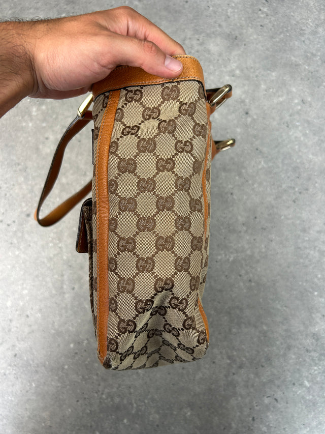 GUCCI MONOGRAMM SCHULTERTASCHE ORANGE