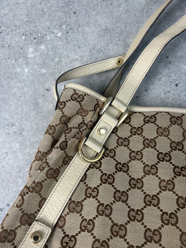 VINTAGE GUCCI ABBEY HANDTASCHE BEIGE