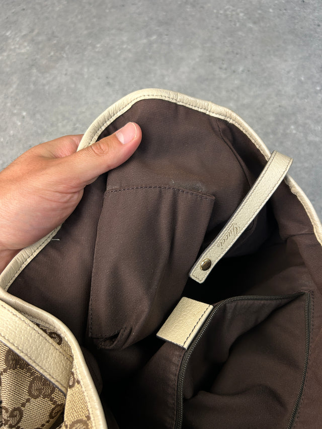 VINTAGE GUCCI ABBEY HANDTASCHE BEIGE