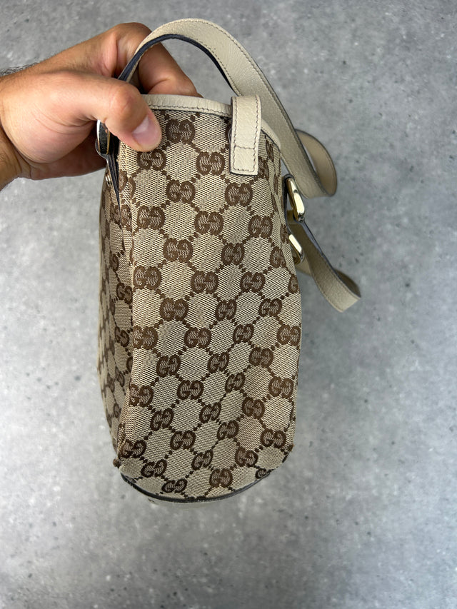 VINTAGE GUCCI ABBEY HANDTASCHE BEIGE