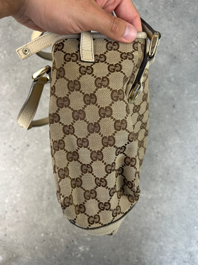 VINTAGE GUCCI ABBEY HANDTASCHE BEIGE