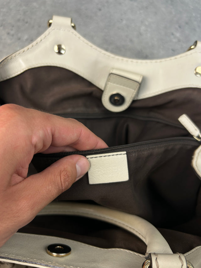 VINTAGE GUCCI SUKEY HANDTASCHE BEIGE