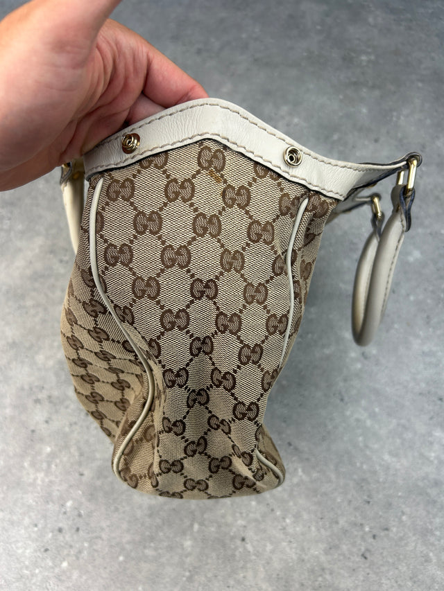 VINTAGE GUCCI SUKEY HANDTASCHE BEIGE