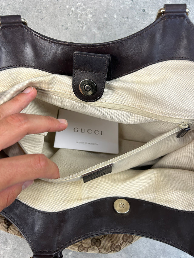 VINTAGE GUCCI SUKEY HANDTASCHE BRAUN