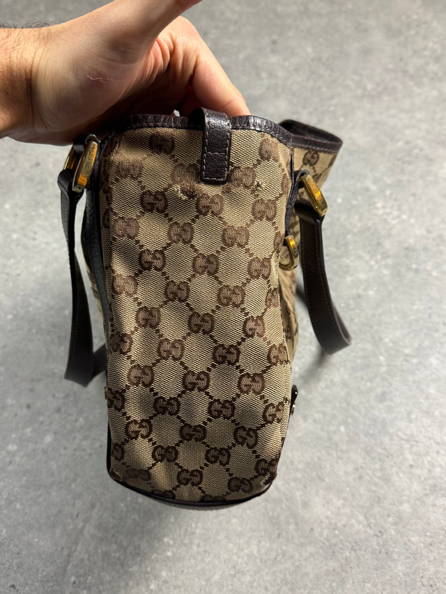 GUCCI ABBEY TOTE HANDTASCHE BRAUN