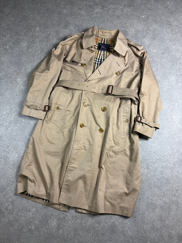 VINTAGE BURBERRY KENSINGTON MANTEL HERREN BEIGE