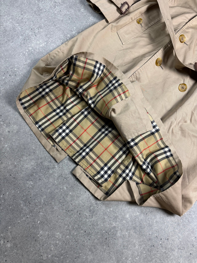 VINTAGE BURBERRY KENSINGTON MANTEL HERREN BEIGE