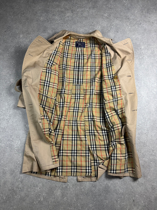 VINTAGE BURBERRY KENSINGTON MANTEL HERREN BEIGE