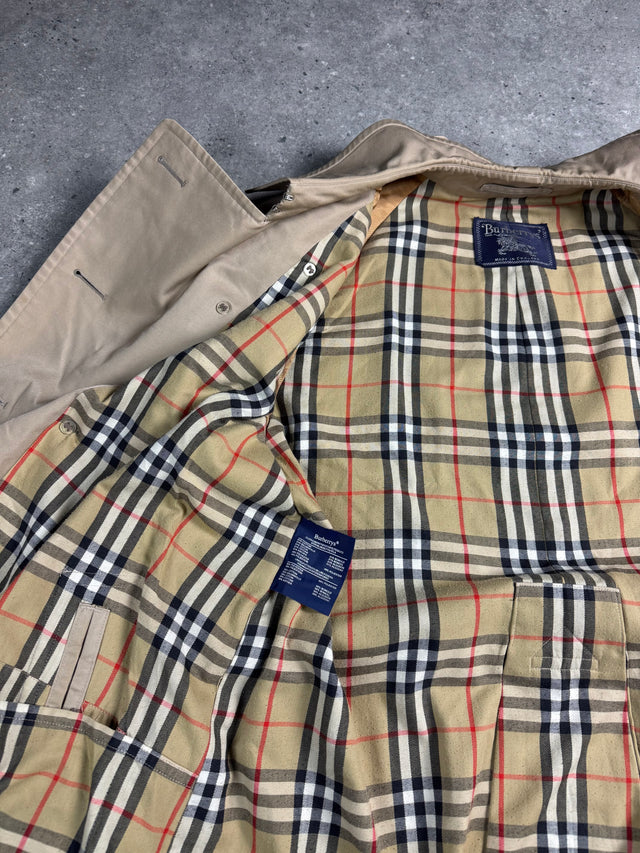 VINTAGE BURBERRY KENSINGTON MANTEL HERREN BEIGE