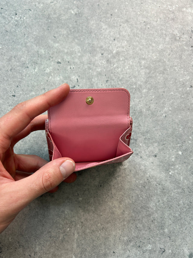 MIUMIU HERZ MONOGRAMM PORTEMONNAIE ROSA