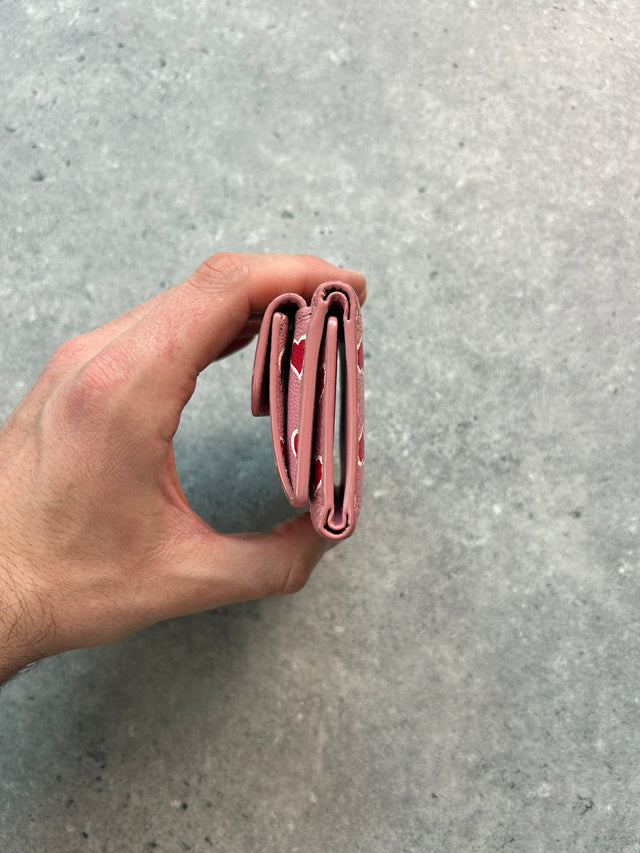 MIUMIU HERZ MONOGRAMM PORTEMONNAIE ROSA