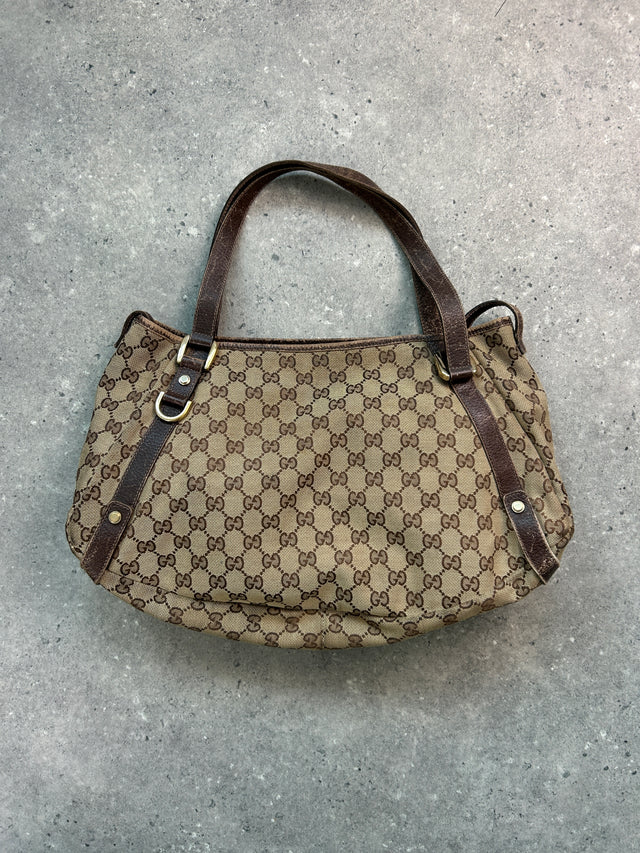 GUCCI MONOGRAMM HANDTASCHE BRAUN BEIGE