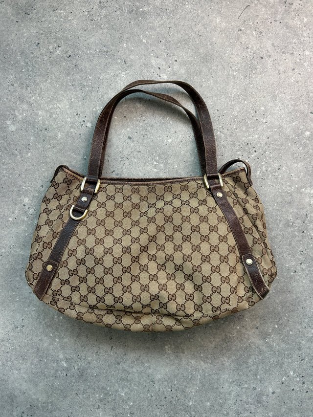 GUCCI MONOGRAMM HANDTASCHE BRAUN BEIGE