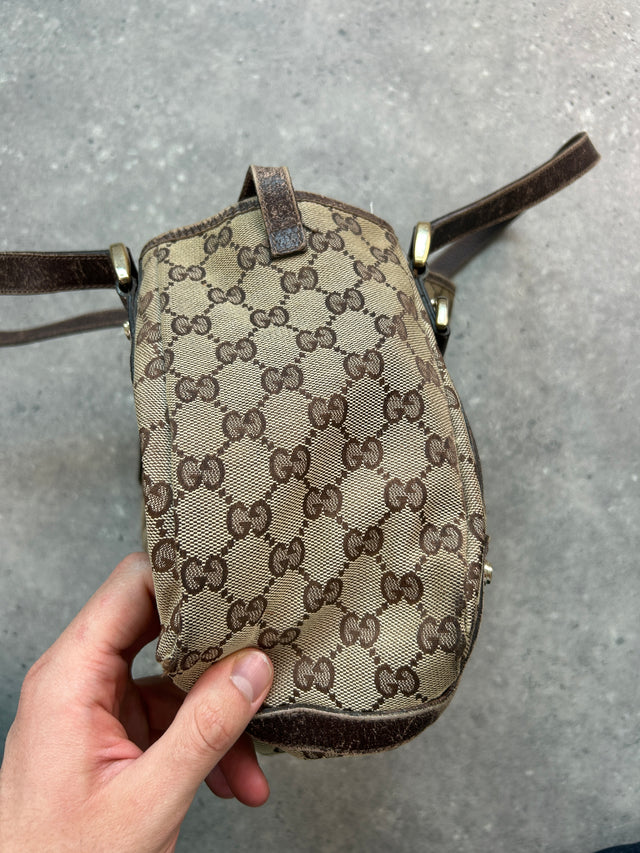 GUCCI MONOGRAMM HANDTASCHE BRAUN BEIGE