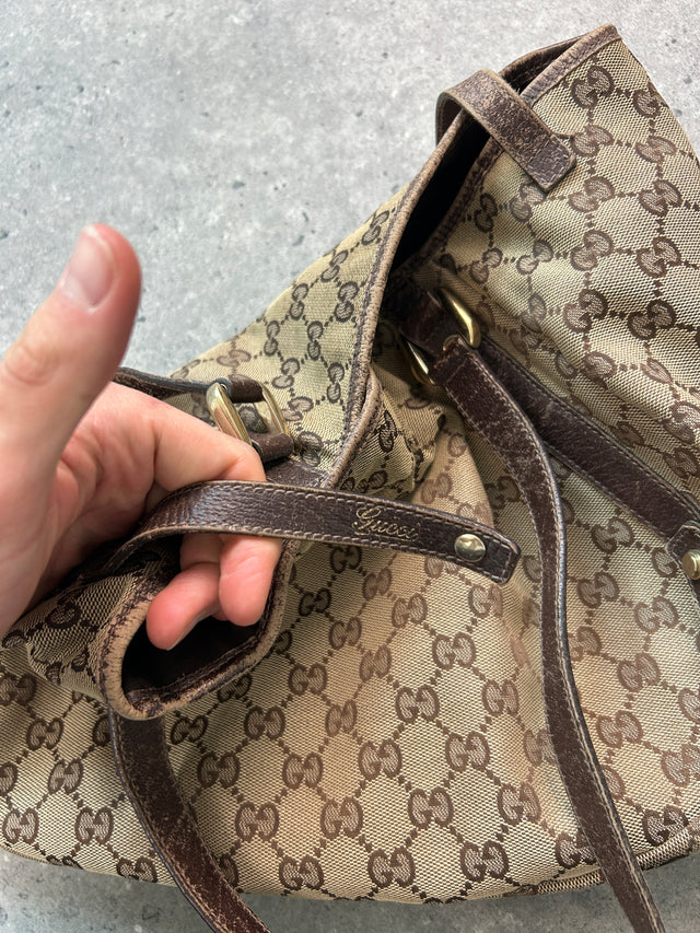 GUCCI MONOGRAMM HANDTASCHE BRAUN BEIGE