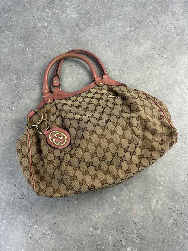 GUCCI SUKEY MONOGRAMM HANDTASCHE ROSA