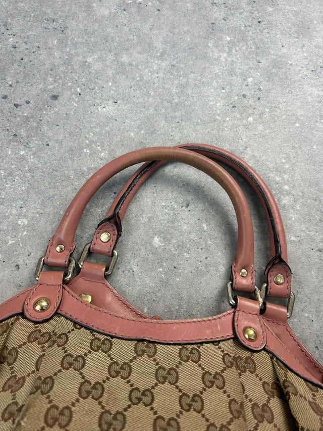 GUCCI SUKEY MONOGRAMM HANDTASCHE ROSA