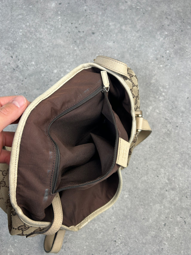 GUCCI ABBEY MONOGRAMM HANDTASCHE BEIGE