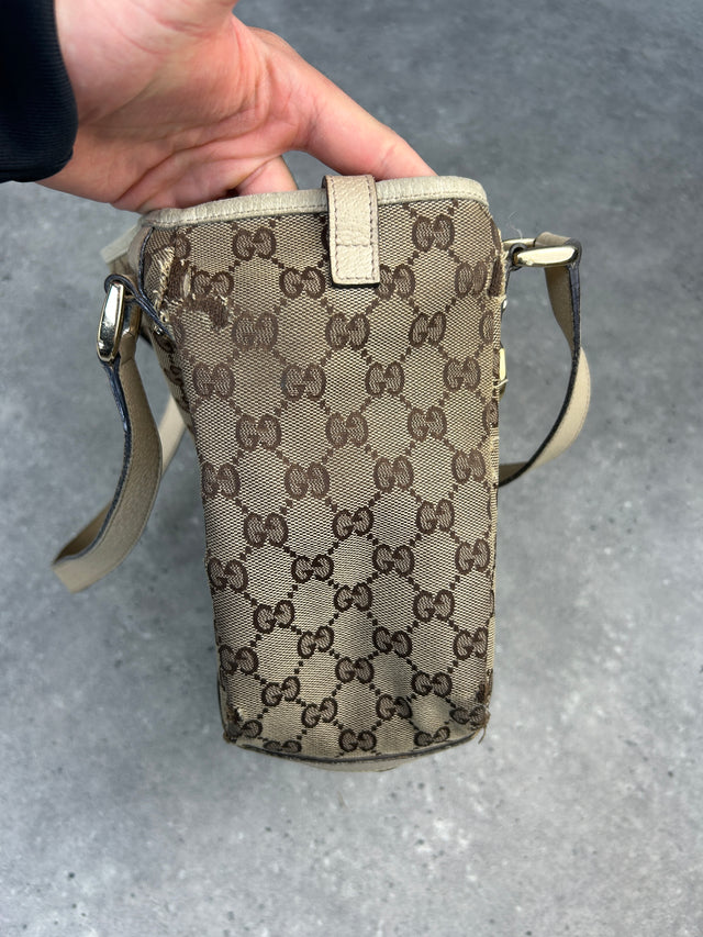 GUCCI ABBEY MONOGRAMM HANDTASCHE BEIGE