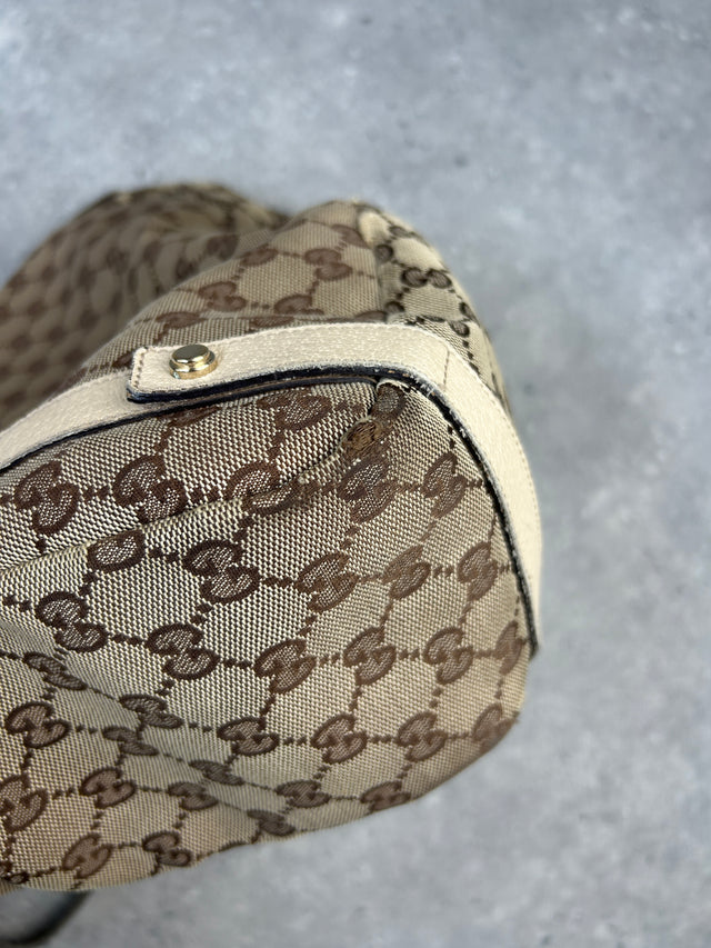 GUCCI ABBEY MONOGRAMM HANDTASCHE BEIGE