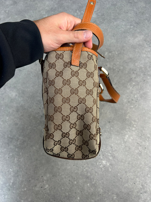 GUCCI ABBEY MONOGRAMM HANDTASCHE ORANGE