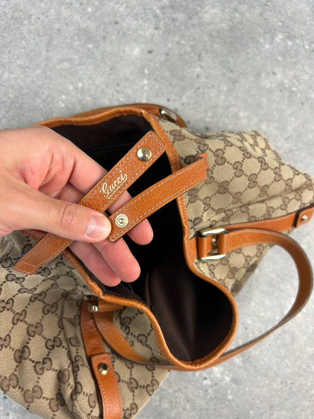GUCCI ABBEY MONOGRAMM HANDTASCHE ORANGE