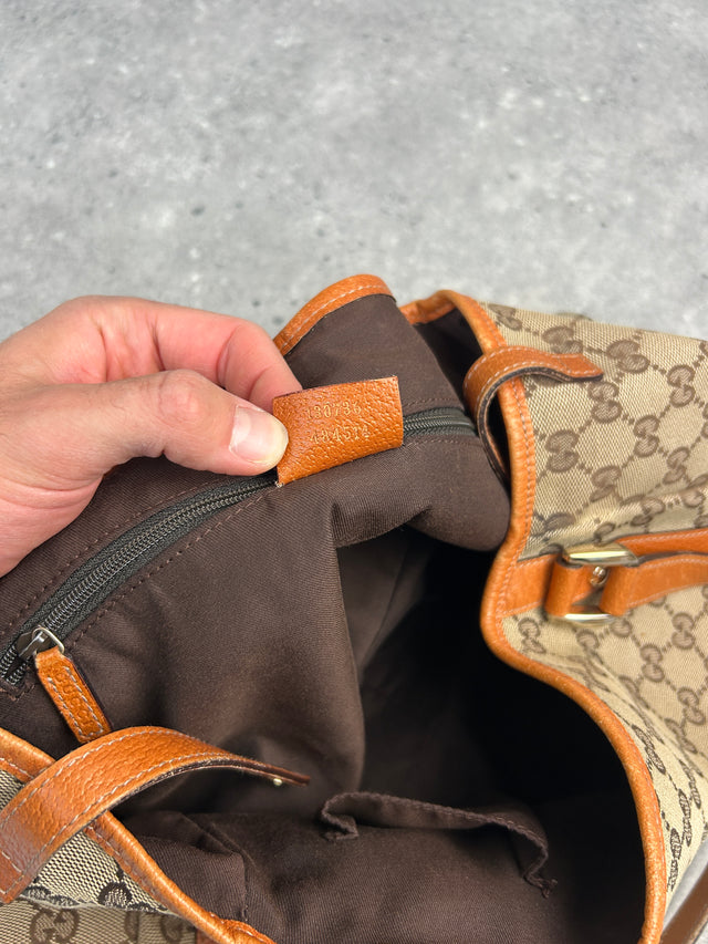 GUCCI ABBEY MONOGRAMM HANDTASCHE ORANGE