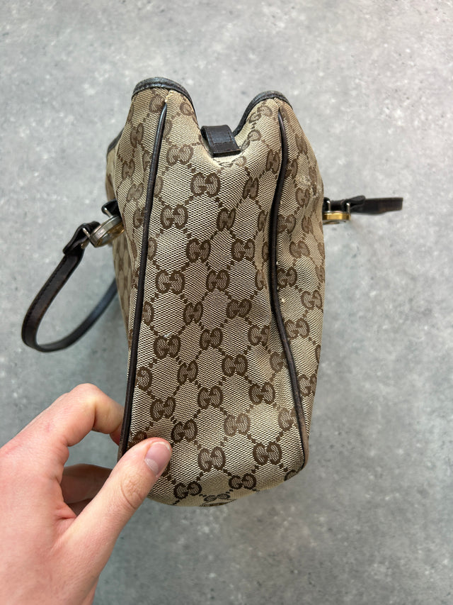 GUCCI GG MONOGRAMM HANDTASCHE BRAUN