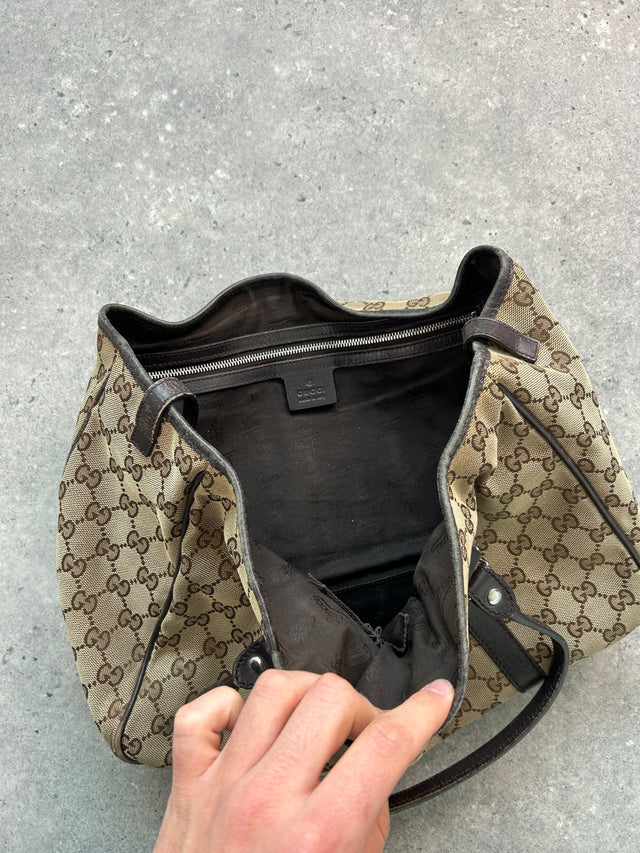 GUCCI GG MONOGRAMM HANDTASCHE BRAUN