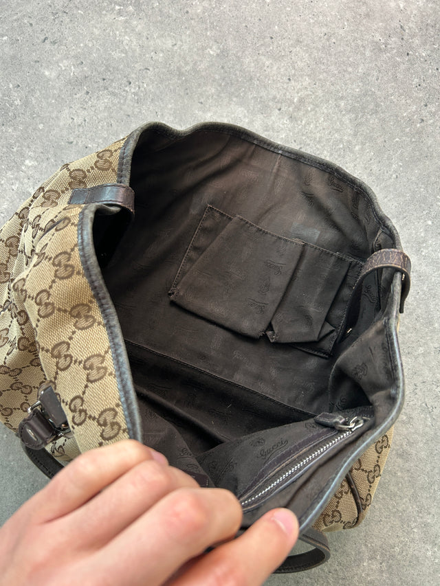 GUCCI GG MONOGRAMM HANDTASCHE BRAUN