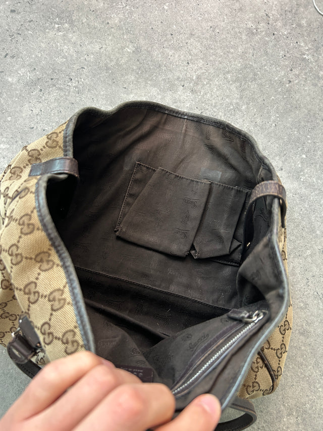 GUCCI GG MONOGRAMM HANDTASCHE BRAUN