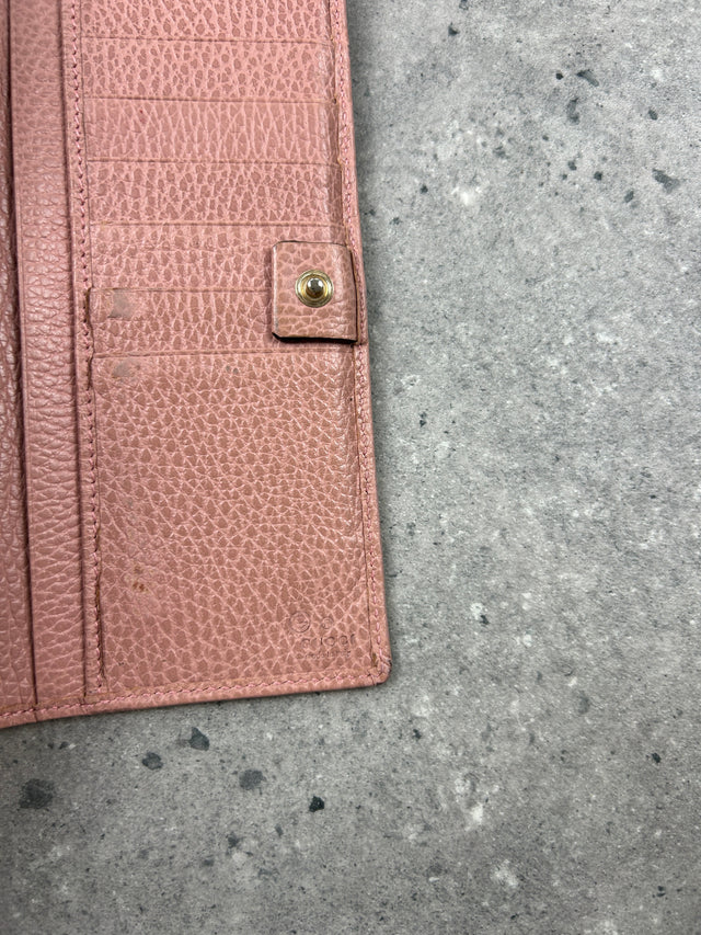 GUCCI MONOGRAMM PORTEMONNAIE ROSA BEIGE