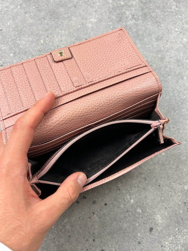 GUCCI MONOGRAMM PORTEMONNAIE ROSA BEIGE