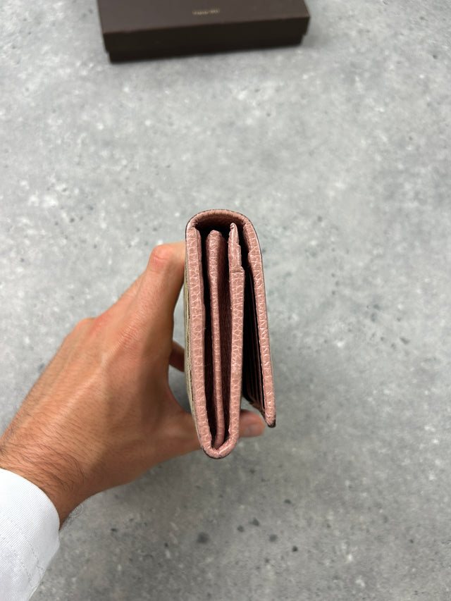 GUCCI MONOGRAMM PORTEMONNAIE ROSA BEIGE