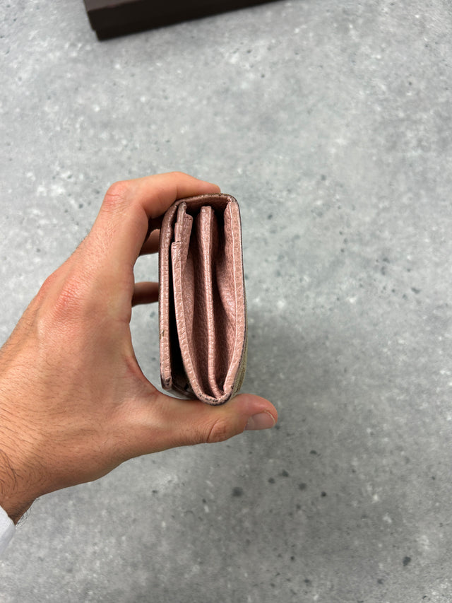 GUCCI MONOGRAMM PORTEMONNAIE ROSA BEIGE
