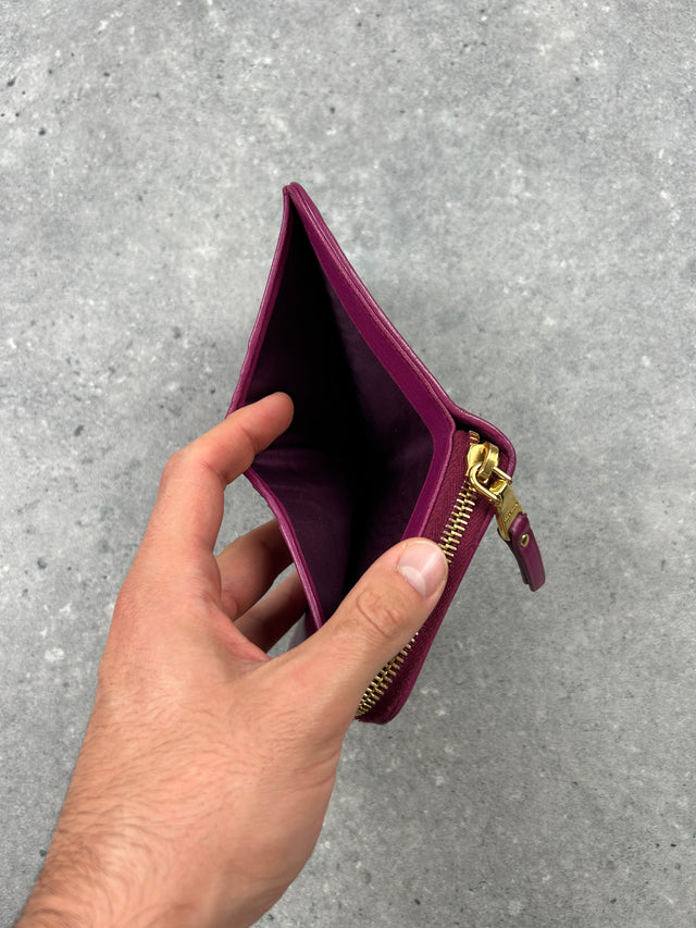 MIUMIU ZIP PORTEMONNAIE LEDER LILA