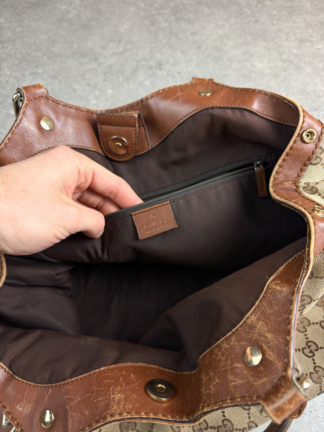 Gucci Sukey GG Monogramm Schultertasche Braun