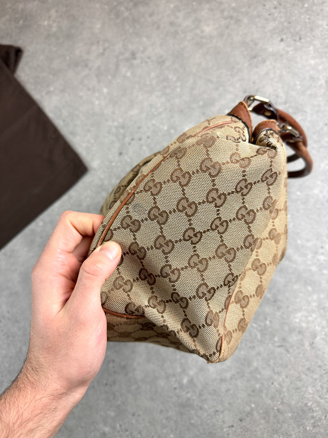 Gucci Sukey GG Monogramm Schultertasche Braun