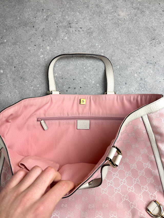 Gucci GG Monogramm Shopper Tote Handtasche Rosa