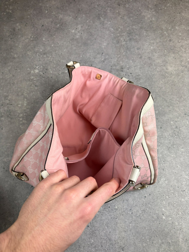 Gucci GG Monogramm Shopper Tote Handtasche Rosa