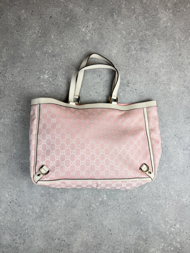Gucci GG Monogramm Shopper Tote Handtasche Rosa
