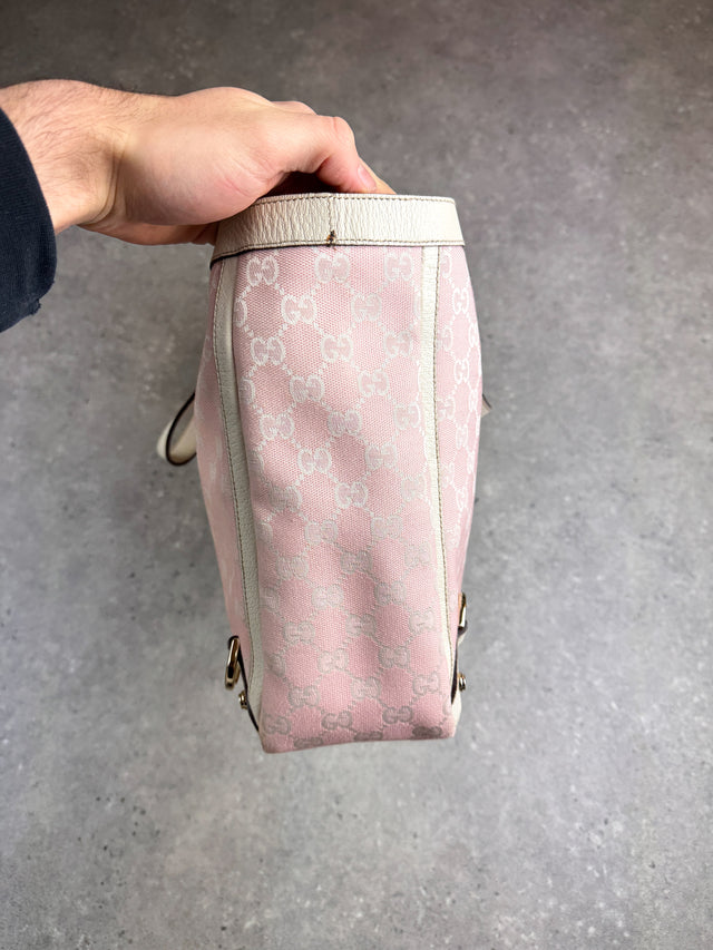 Gucci GG Monogramm Shopper Tote Handtasche Rosa