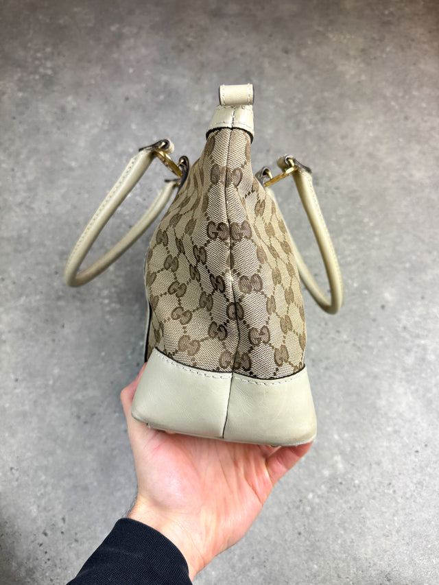 Gucci GG Canvas Herz Emblem Handtasche Beige