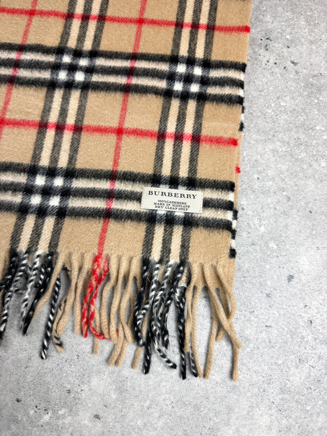 Burberry Kaschmir Nova Check Schal Beige